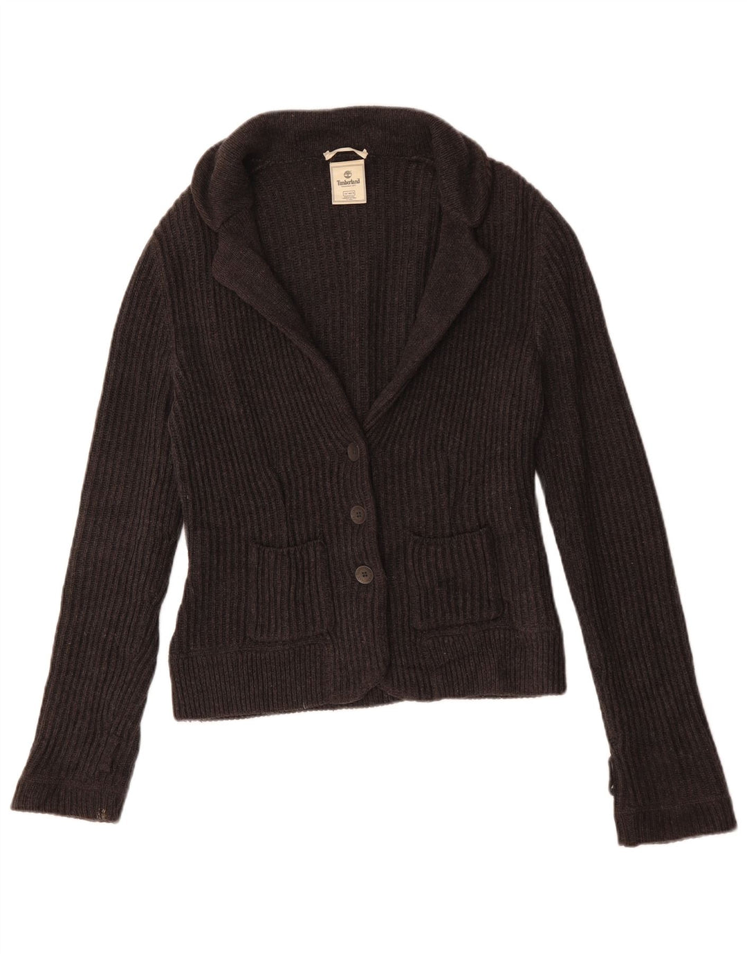 Timberland Womens Cardigan Sweater UK 12 Medium Grey