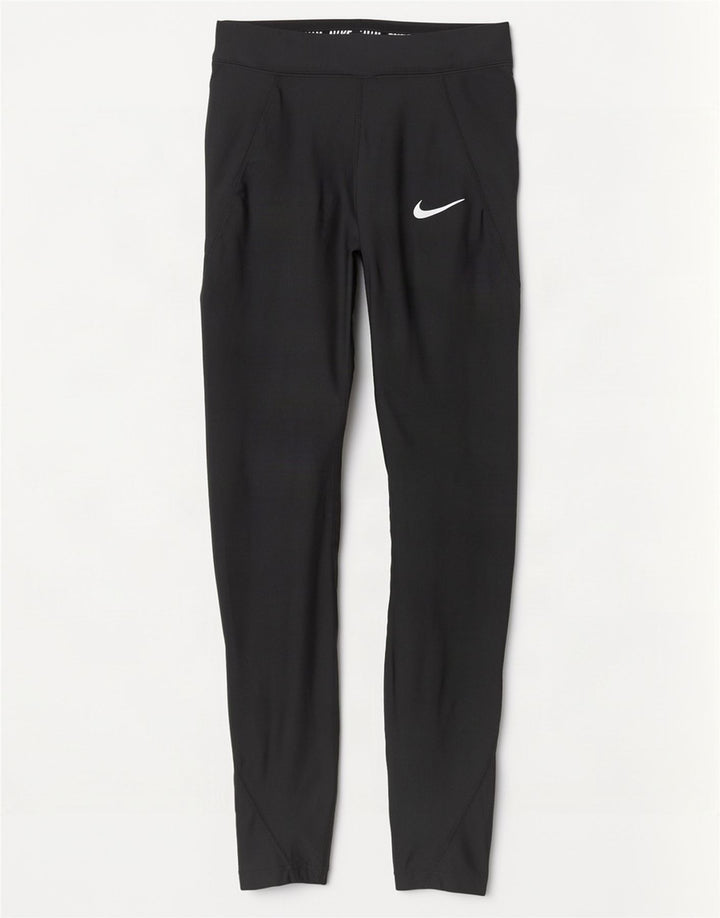 Nike Womens Leggings UK 6 XS Black Polyester