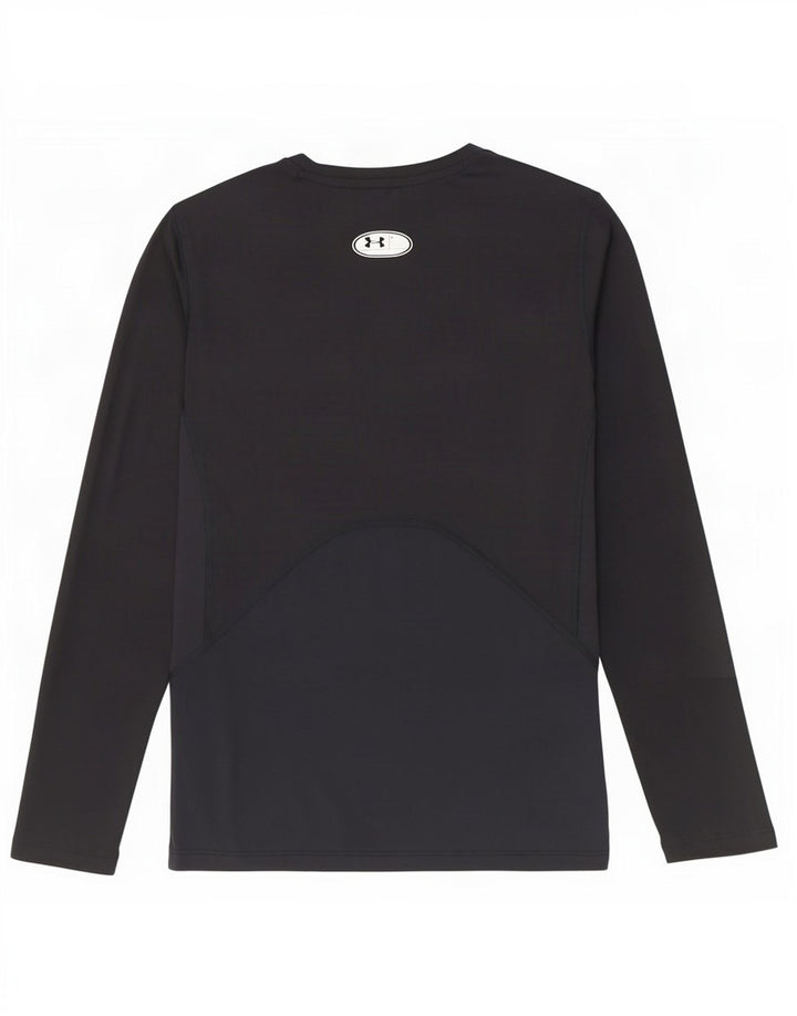 Under Armour Mens Heat Gear Top Long Sleeve Large Black Polyester