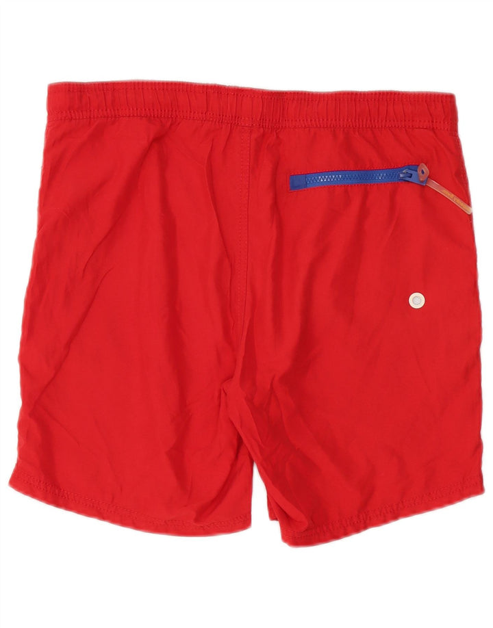 Superdry Mens Graphic Swimming Shorts Small  Red Polyester