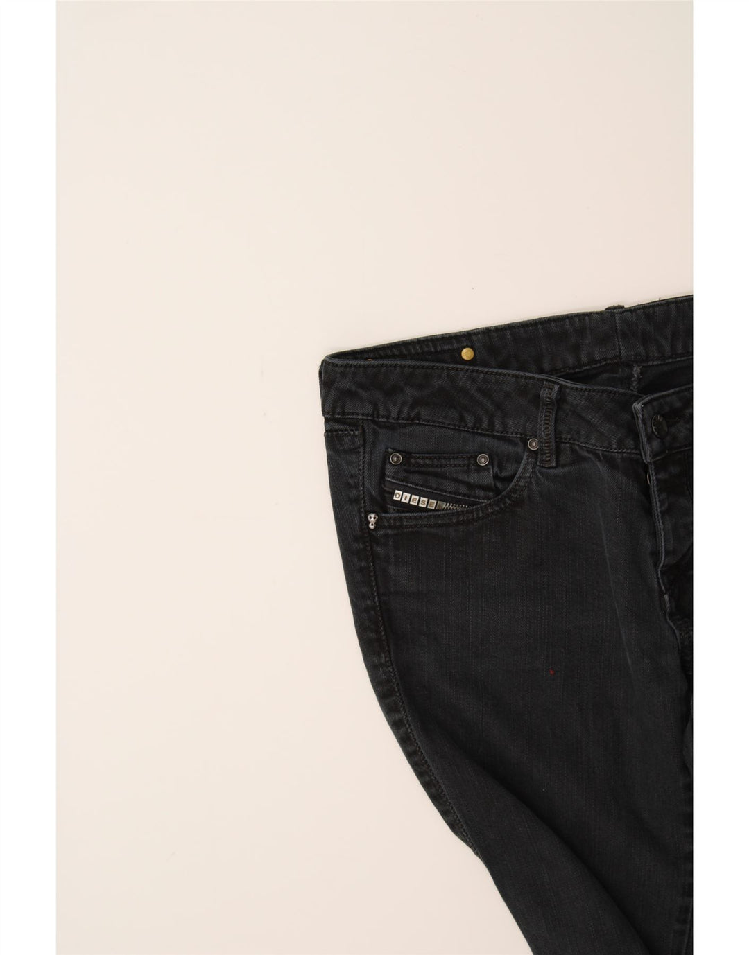 DIESEL Womens Slim Jeans W32 L28 Black Cotton Vintage Diesel and Second-Hand Diesel from Messina Hembry 