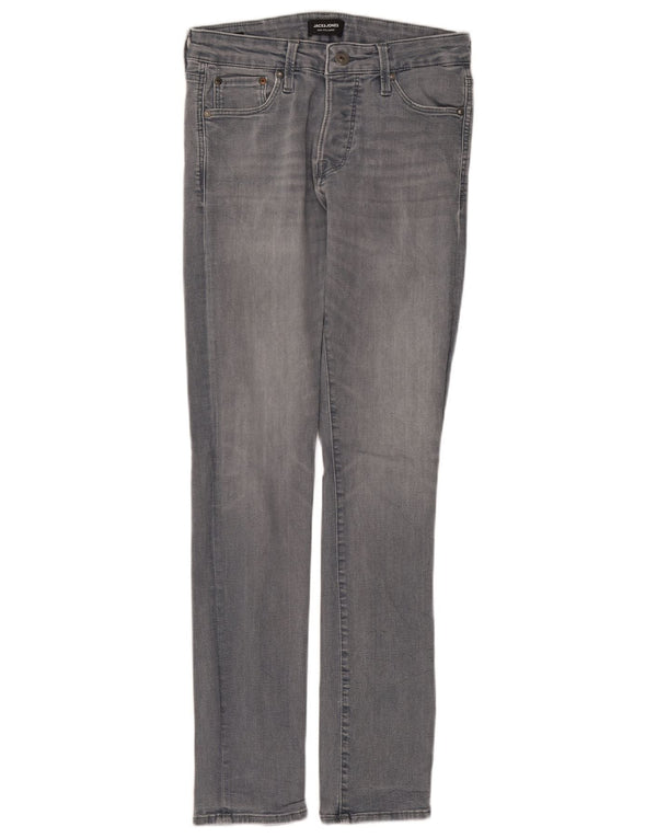 Jack & Jones Mens Skinny Jeans W30 L32 Grey Cotton