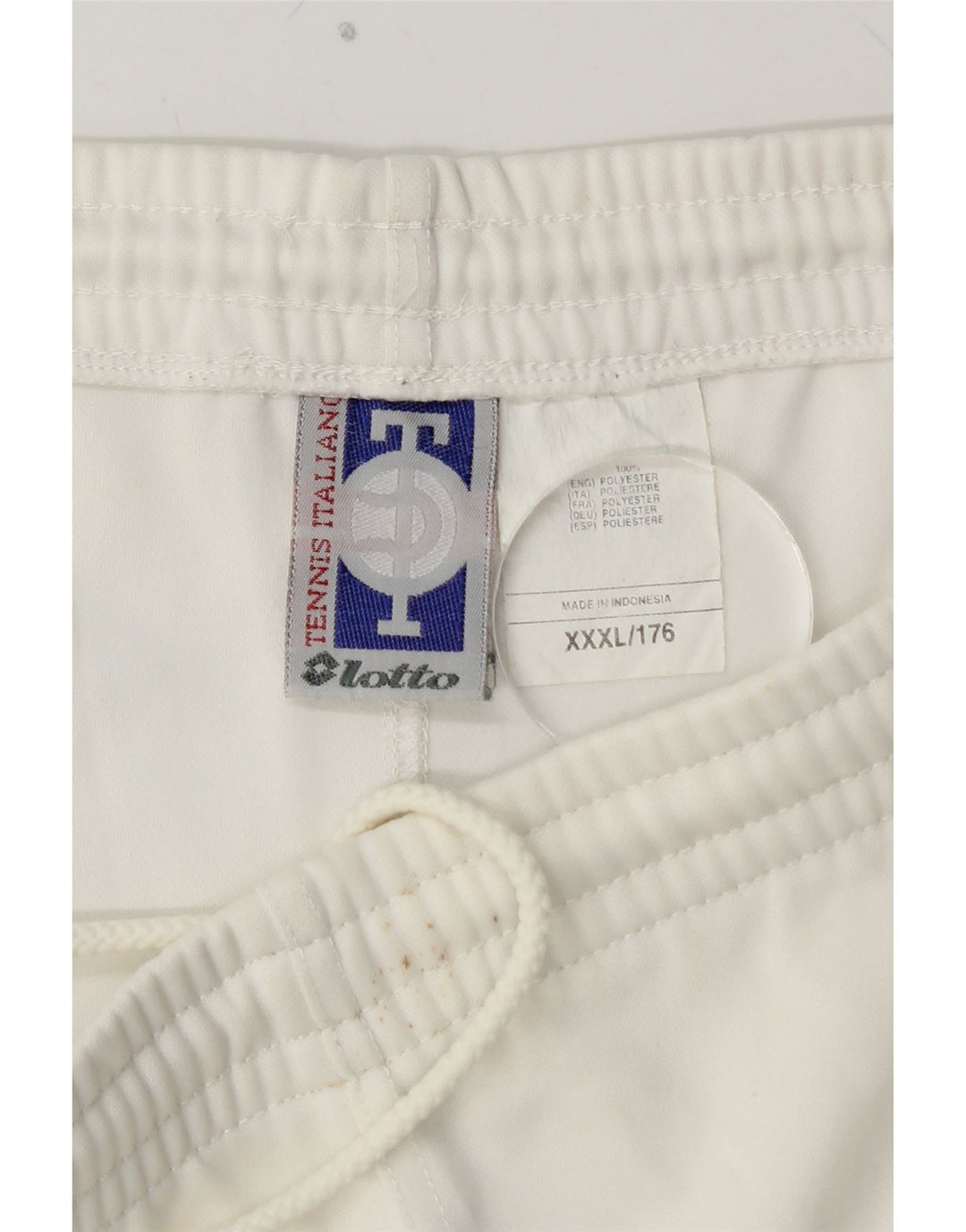 LOTTO Boys Graphic Sport Shorts 15-16 Years 3XL White Polyester