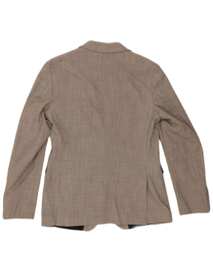 Zara Mens 2 Button Blazer Jacket EU 48 Medium Grey Polyester