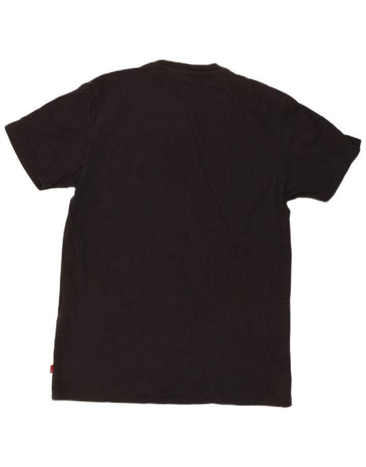 LEVI'S Mens Graphic T-Shirt Top Small Black Cotton