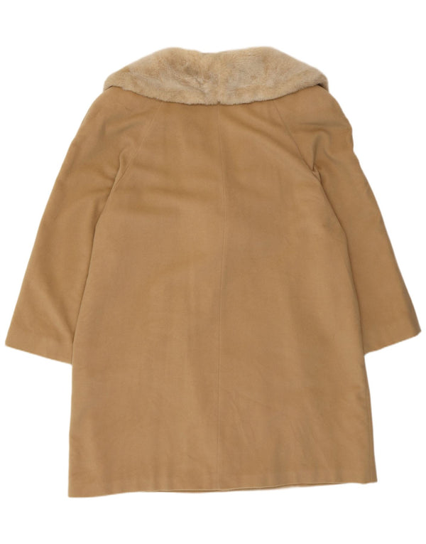 Marks & Spencer Womens St. Michael Double Breasted Coat UK 16 Large Beige