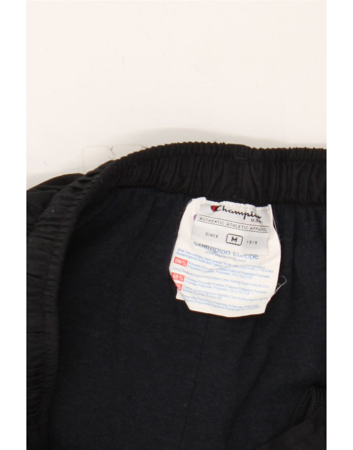 CHAMPION Womens Tracksuit Trousers UK 14 Medium Black Polyester Vintage Champion and Second-Hand Champion from Messina Hembry 