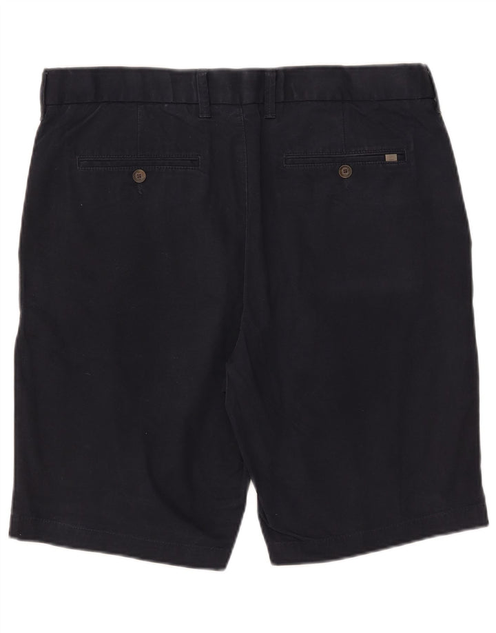 Marks & Spencer Mens Chino Shorts W36 Large Navy Blue Cotton