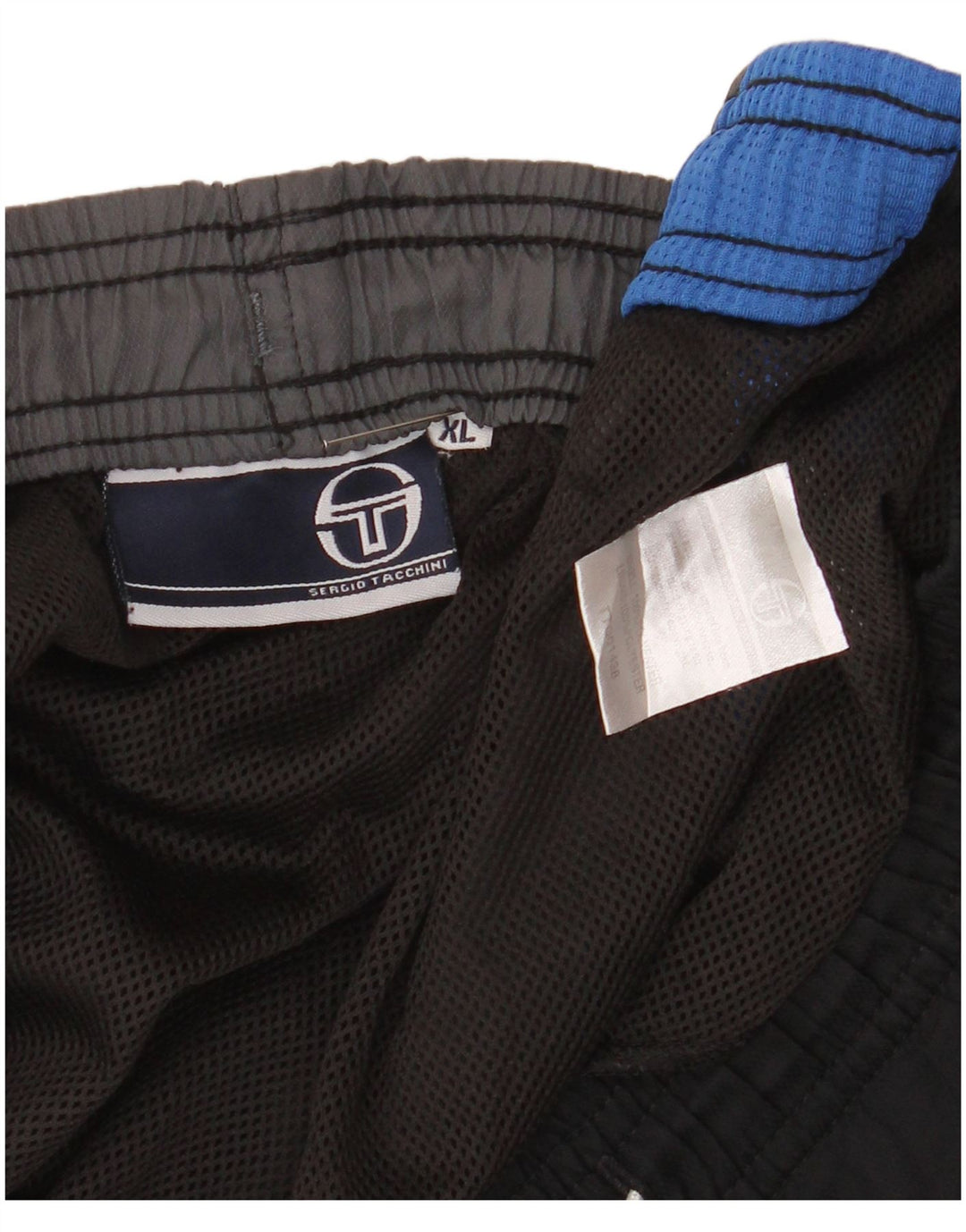 SERGIO TACCHINI Mens Swimming Shorts XL Black Colourblock Polyester