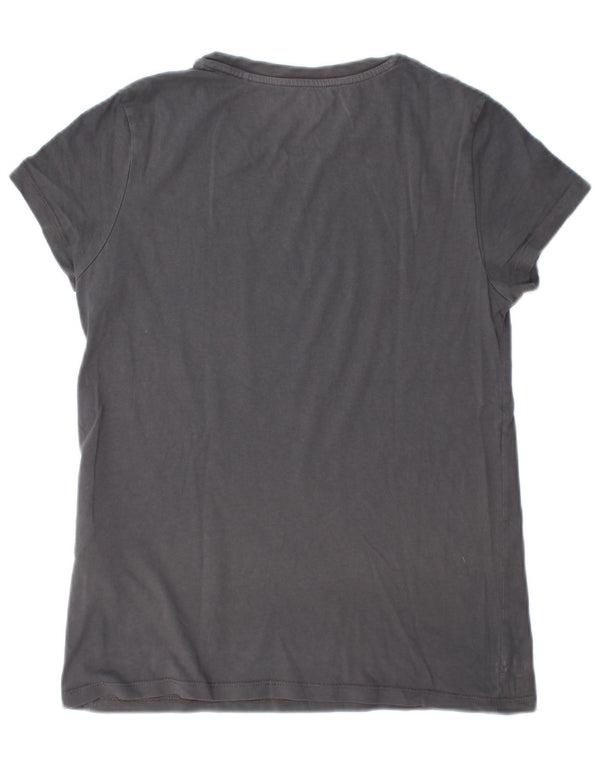 Levi's Womens Graphic T-Shirt Top UK 10 Small Grey Cotton