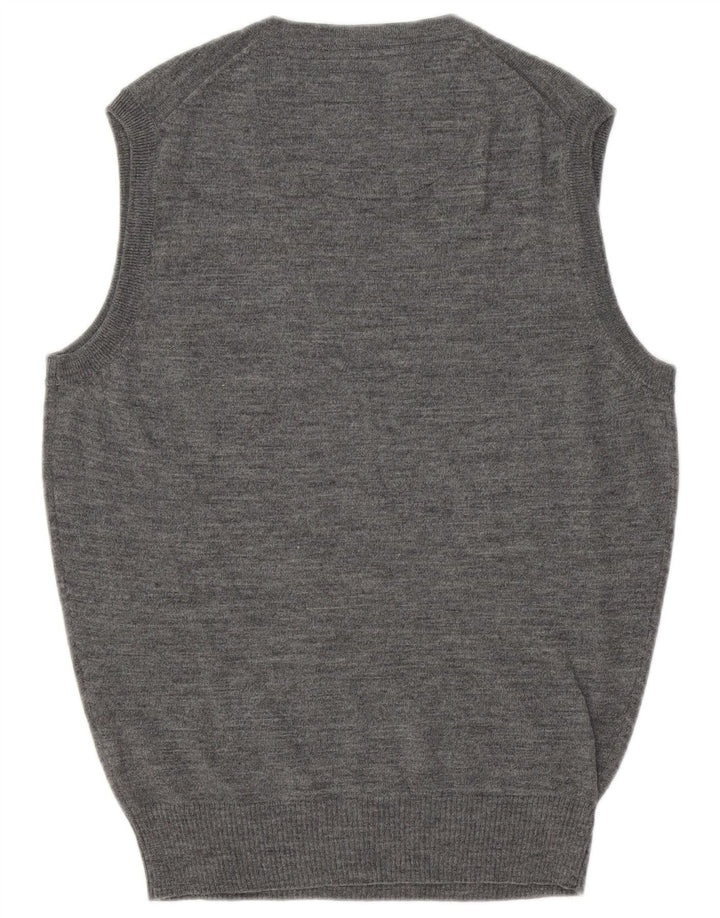 A.W.DUNMORE Mens Vest Tank Top Small Grey Wool