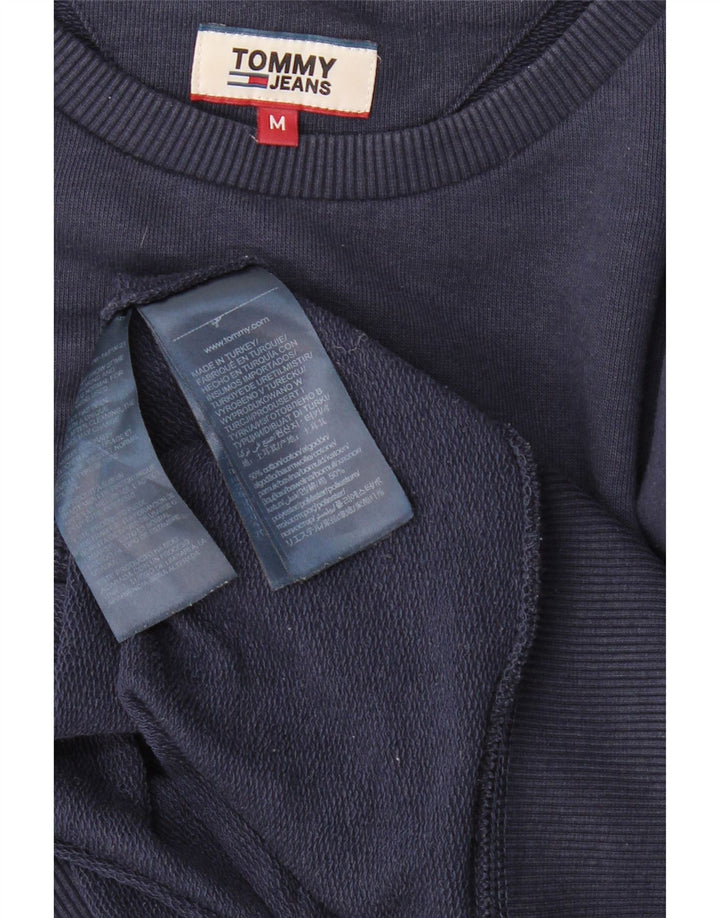 Tommy Hilfiger Womens Graphic Sweatshirt Jumper UK 14 Medium Navy Blue