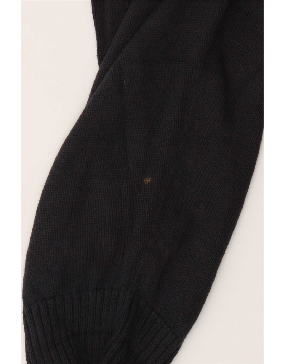 Marks & Spencer Mens Zip Neck Jumper Sweater Medium Navy Blue Cotton