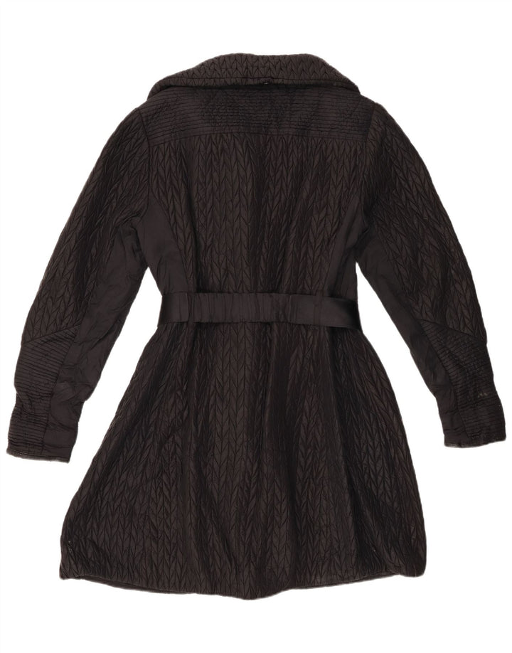 Karen Millen Womens Padded Coat UK 12 Medium Black Polyamide