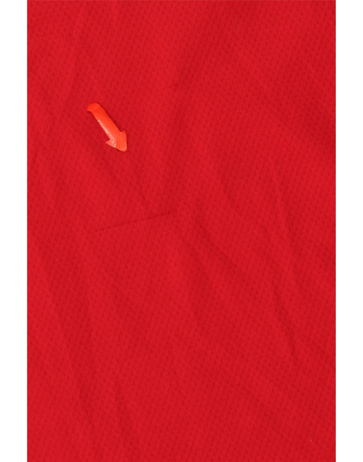 Nike Mens Dri Fit T-Shirt Top Large Red Colourblock Polyester