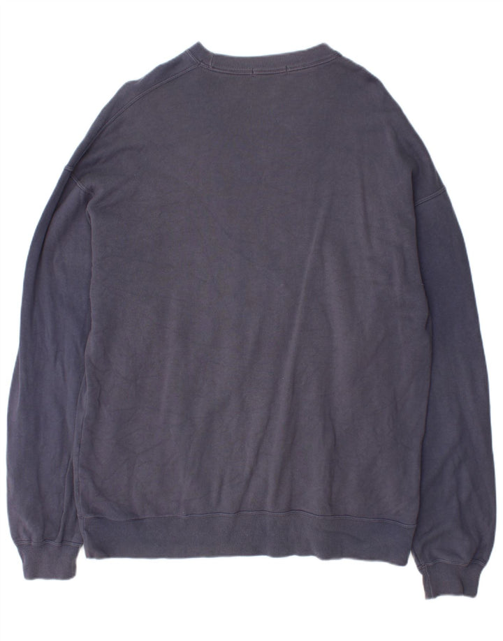 Marks & Spencer Mens Sweatshirt Jumper Large Navy Blue Cotton