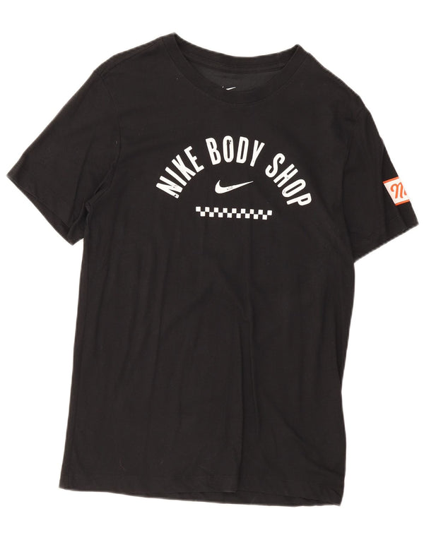 Nike Mens Dri Fit Graphic T-Shirt Top Small Black Cotton
