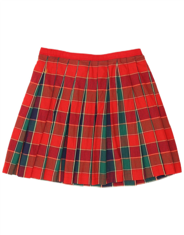 VINTAGE Womens Wrap Skirt W34 Large  Red Plaid
