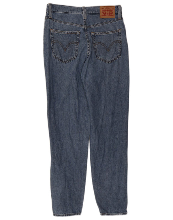 Levi's Womens Mom High Waist Tapered Jeans W26 L26 Blue Cotton