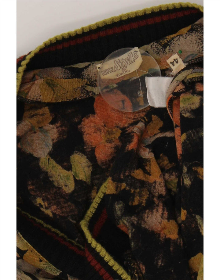 Vintage Womens Pullover Blouse Top IT 44 Medium Multicoloured Floral
