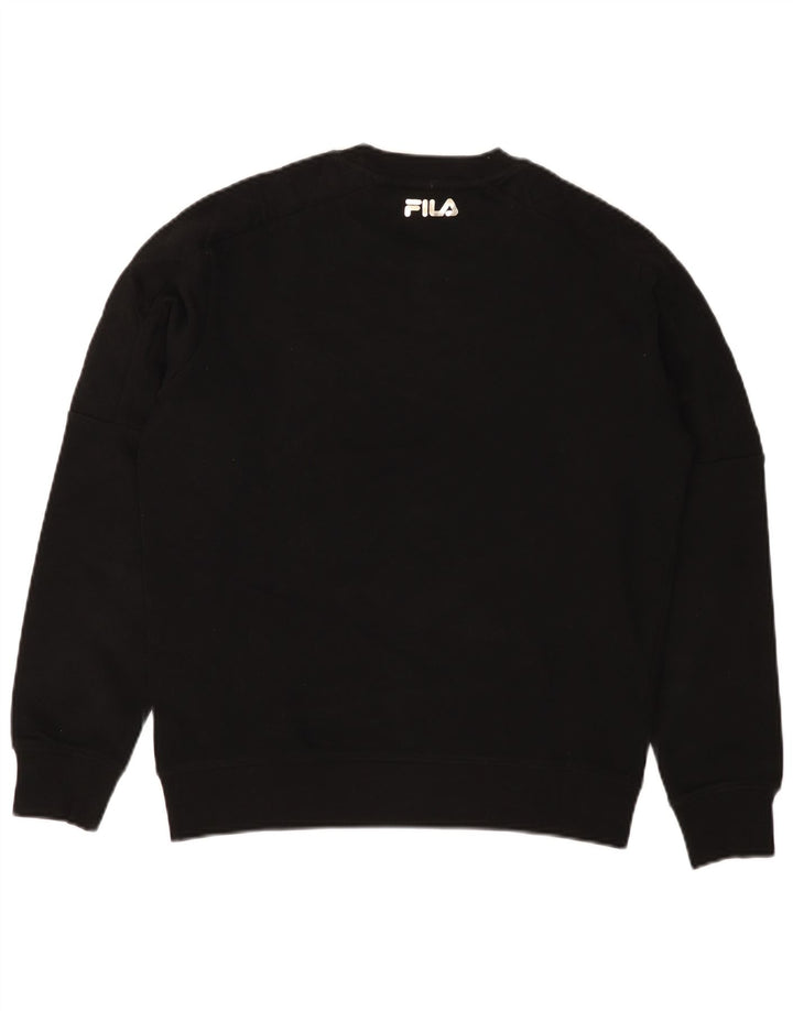 FILA Mens Sweatshirt Jumper XS Black Cotton