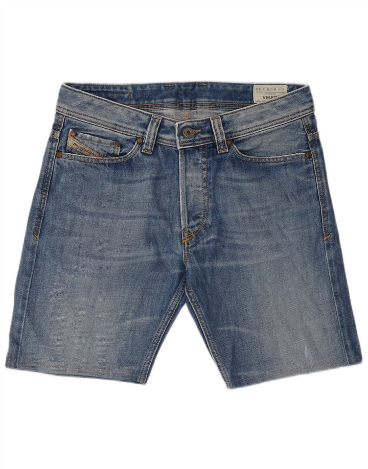 Diesel Mens Viker Denim Shorts W29 Medium Blue Cotton