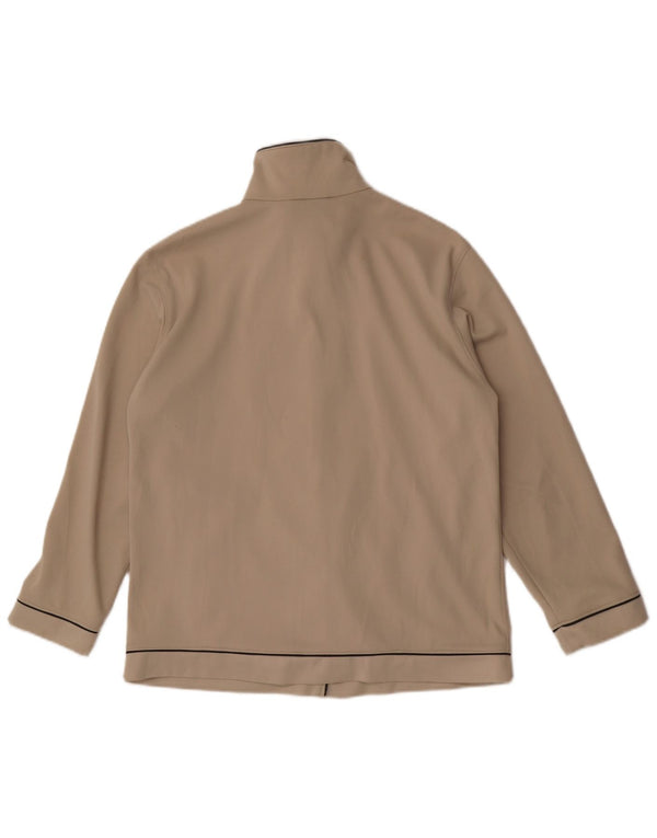 Lotto Womens Oversized Tracksuit Top Jacket UK 10 Small Beige