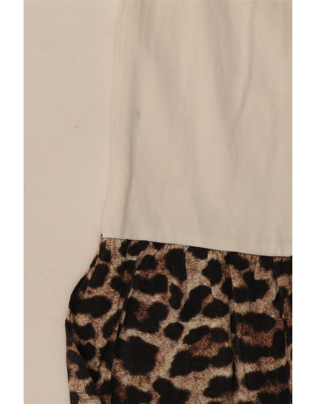 Zara Womens Blouse Top UK 12 Medium White Animal Print