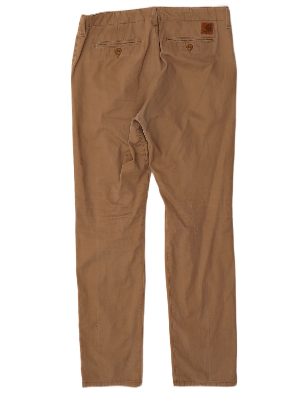 CARHARTT Mens Slim Chino Trousers W34 L32 Beige Cotton