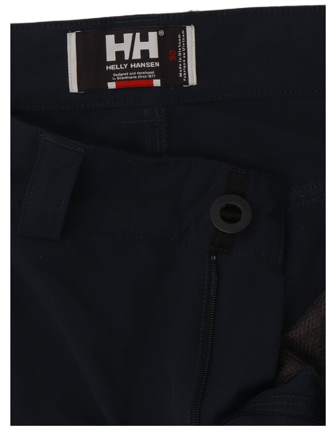 HELLY HANSEN Mens Cargo Shorts W30 Medium  Navy Blue Vintage Helly Hansen and Second-Hand Helly Hansen from Messina Hembry 