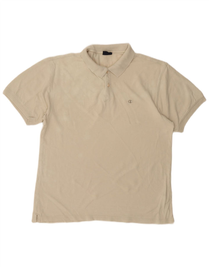 CHAMPION Mens Polo Shirt XL Beige