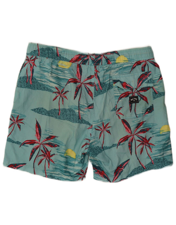 Billabong Mens Graphic Swimming Shorts Large Blue Hawaiian