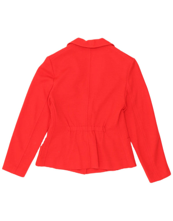 Vintage Womens 2 Button Blazer Jacket UK 10 Small Red