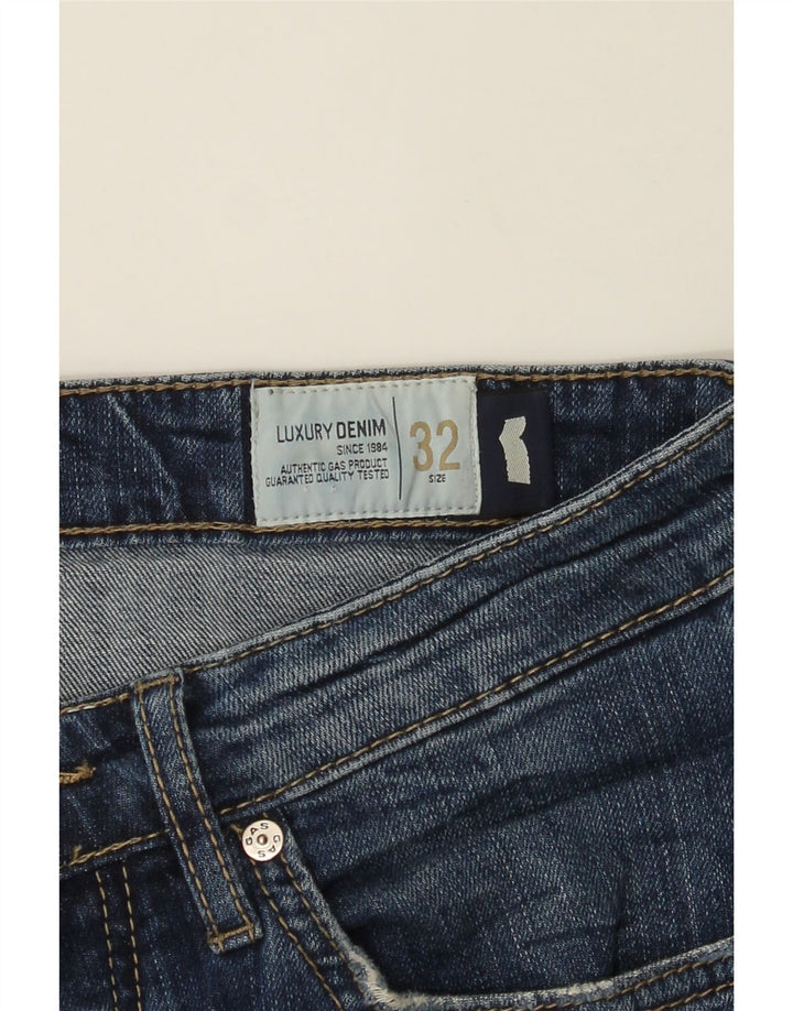 GAS Womens Straight Jeans  W32 L32 Blue Cotton Vintage Gas and Second-Hand Gas from Messina Hembry 