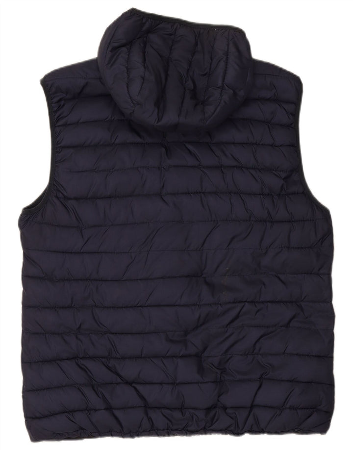 SCOTCH & SODA Womens Hooded Padded Gilet UK 20 2XL Navy Blue