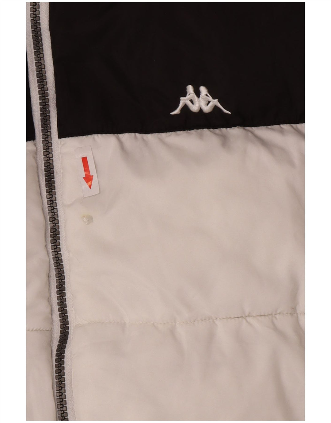 Kappa Mens Padded Jacket UK 40 Large White Colourblock Polyester