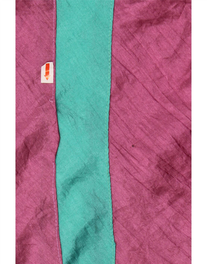 Vintage Mens Tracksuit Top Jacket XL Pink Colourblock