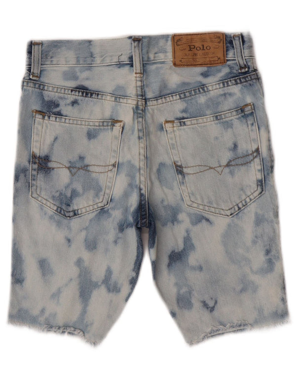 Polo Ralph Lauren Boys Acid Wash Denim Shorts 9-10 Years W25 Blue