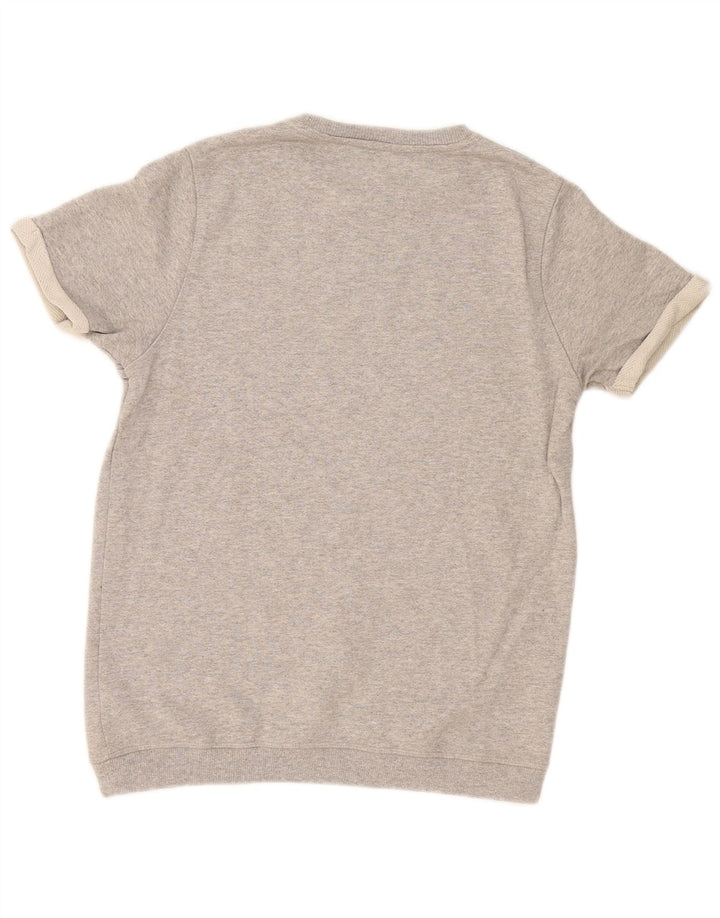 Jack & Jones Mens Graphic Sweatshirt Jumper Medium Grey Flecked