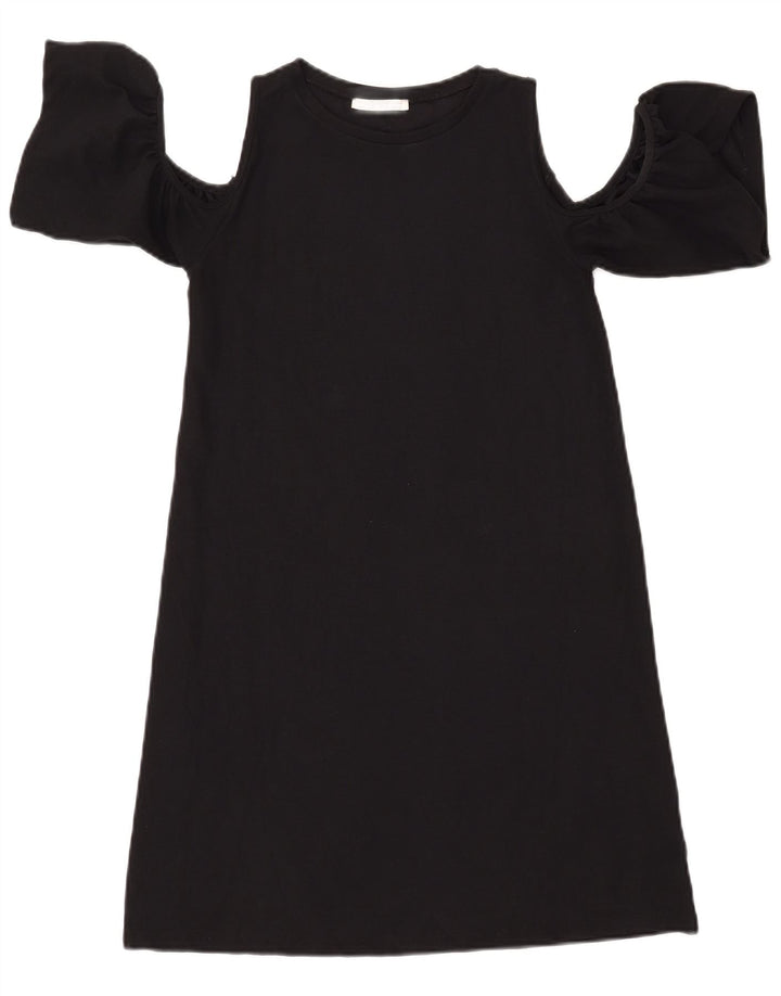 ZARA Womens Trafaluc Off Shoulder Dress UK 8 Small Black