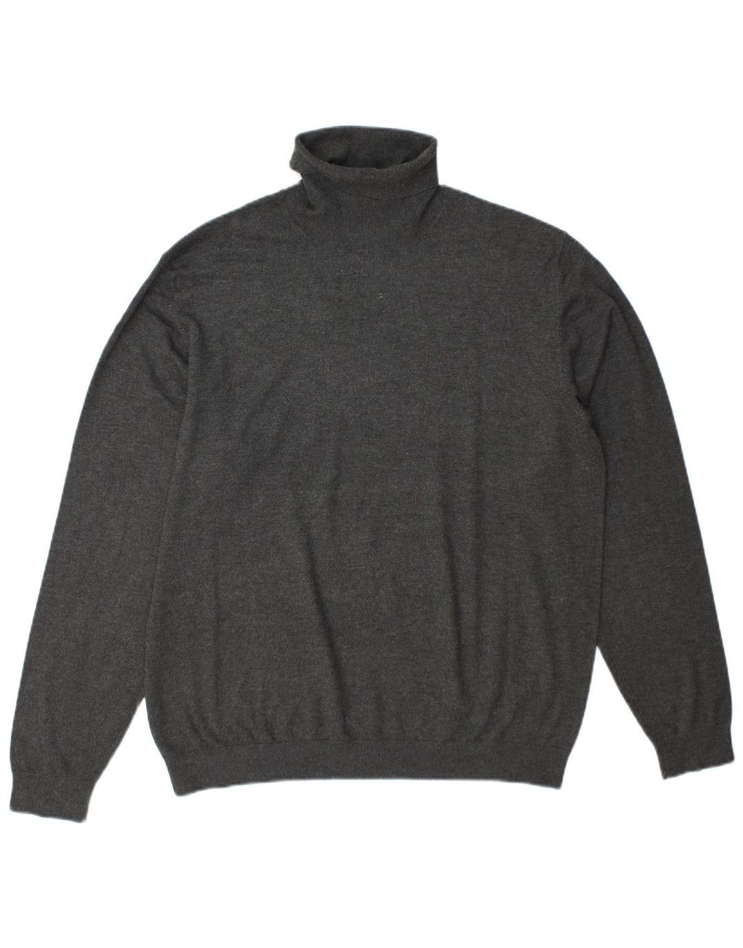 Zara Mens Roll Neck Jumper Sweater XL Grey