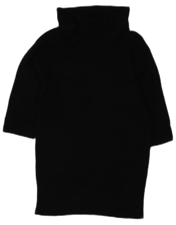 Marks & Spencer Womens Roll Neck Jumper Sweater UK 14 Large Black