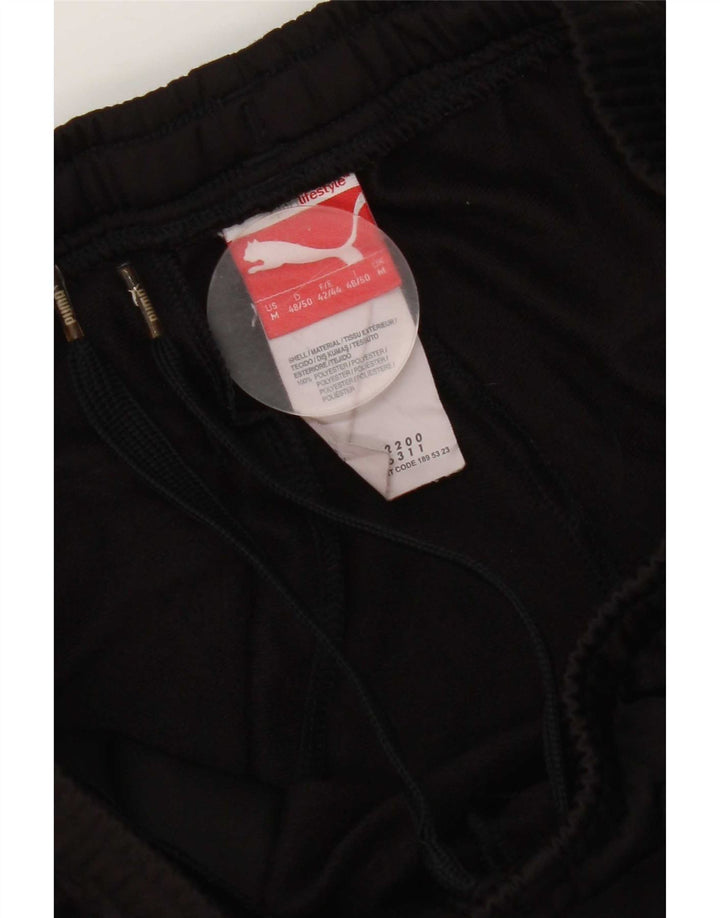 Puma Womens Tracksuit Trousers UK 14 Medium Black Polyester