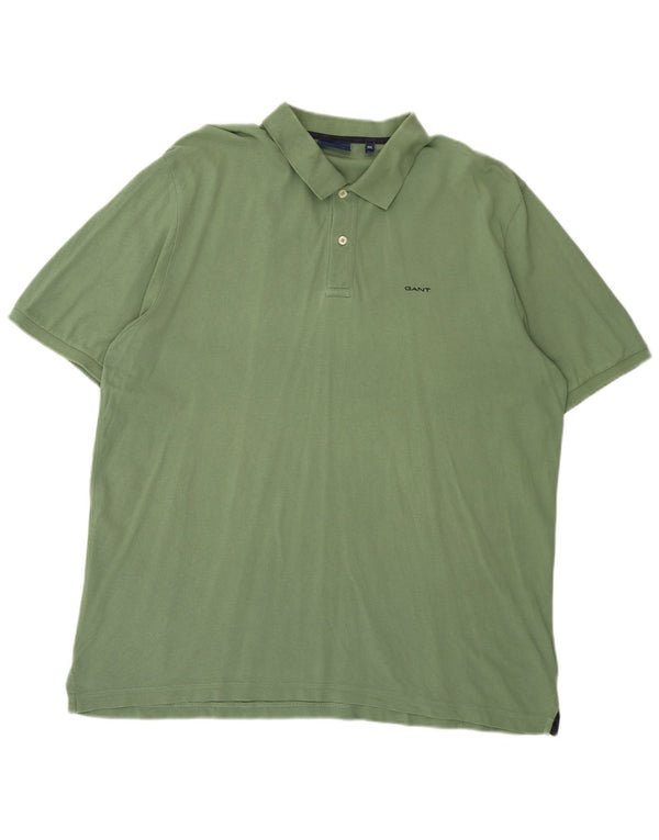 Gant Mens Polo Shirt 3XL Green Cotton