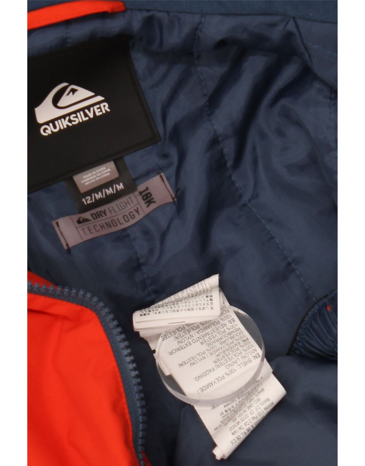 QUIKSILVER Boys Graphic Windbreaker Jacket 11-12 Years Medium Red