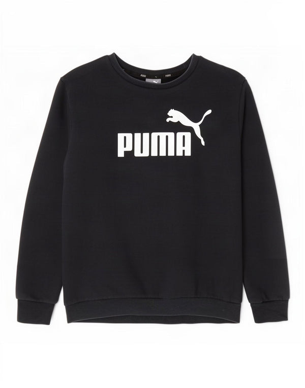 Puma Mens Graphic Sweatshirt Jumper Medium Navy Blue Cotton