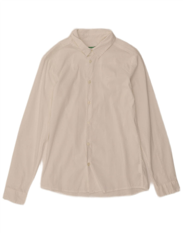 United Colors of Benetton Boys Shirt 10-11 Years XL White Cotton