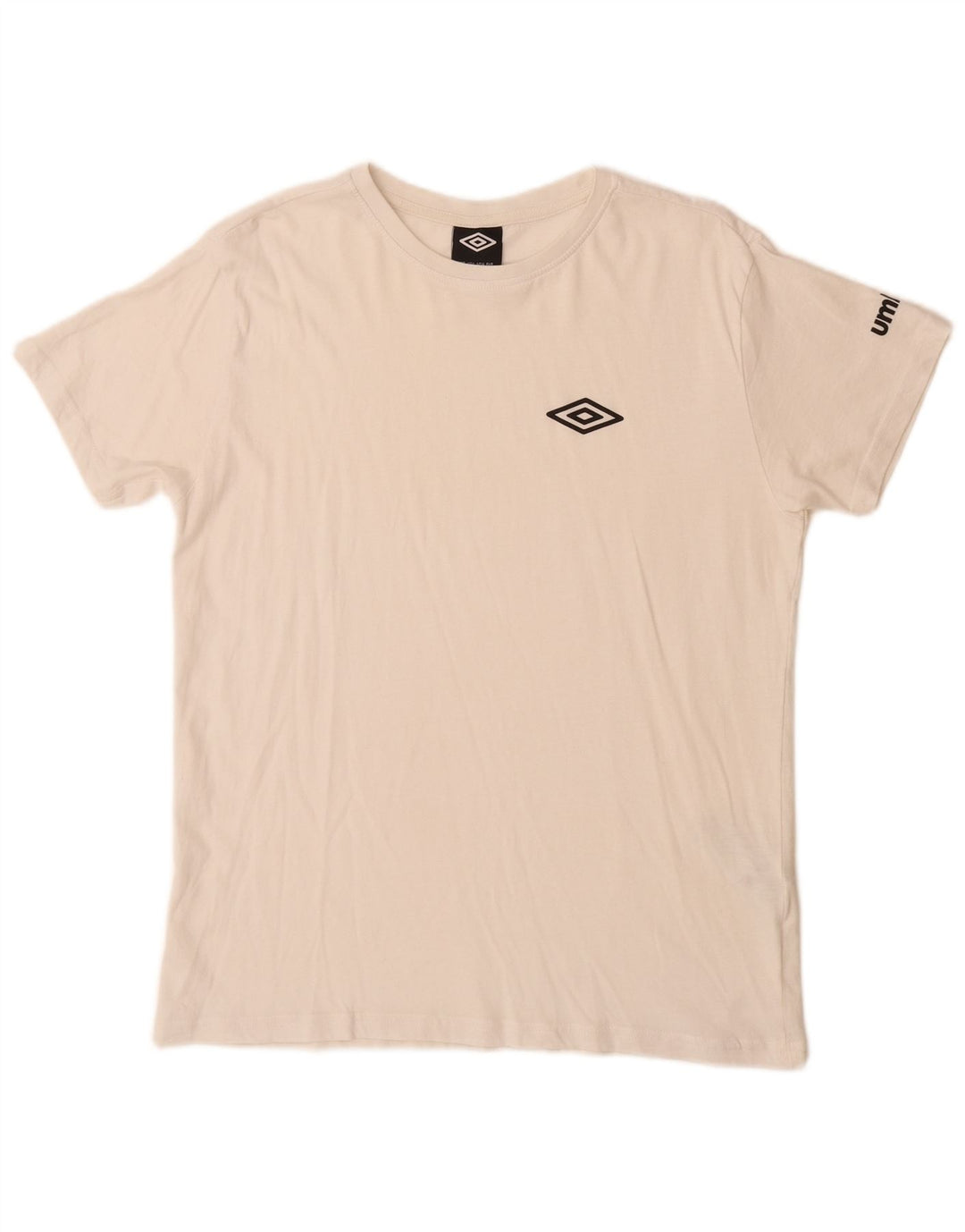 UMBRO Mens T-Shirt Top Large White Cotton