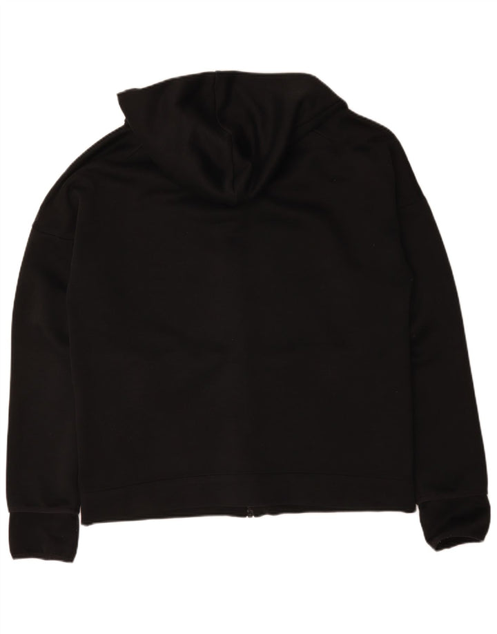Adidas Mens Zip Hoodie Sweater Large Black Polyester