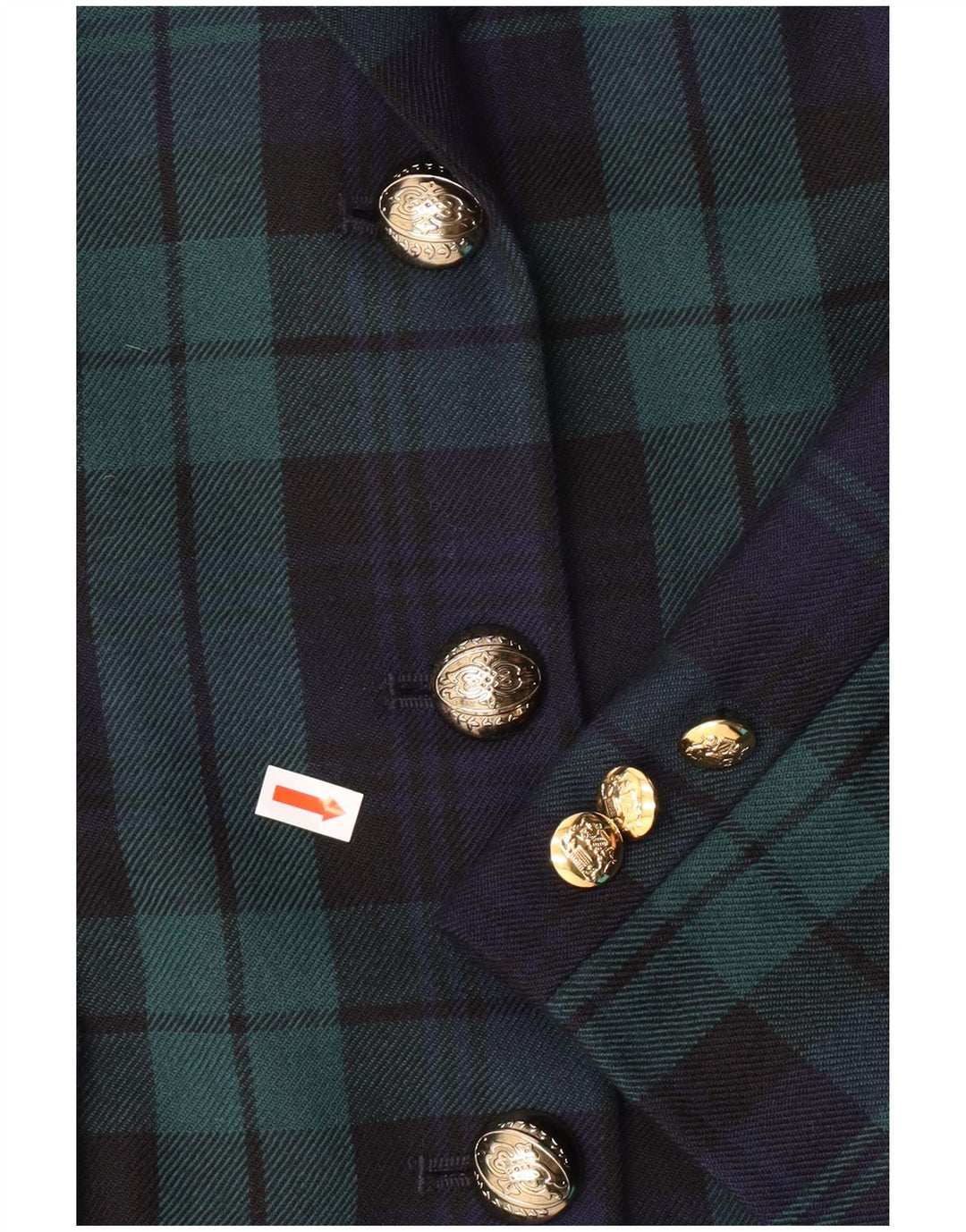 LUISA SPAGNOLI Womens Blazer Jacket IT 46 Large Green Plaid Classic